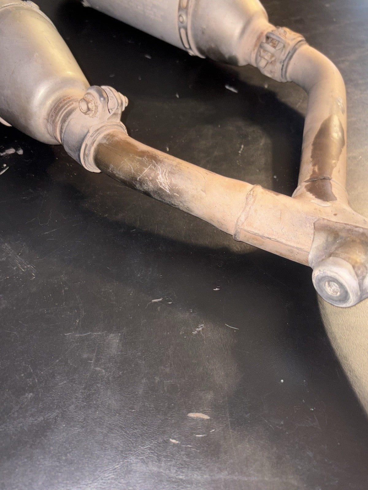 2006-2009 CRF250R OEM Exhaust Mid Y Pipe Dual Muffler Silencer Tail Slip On