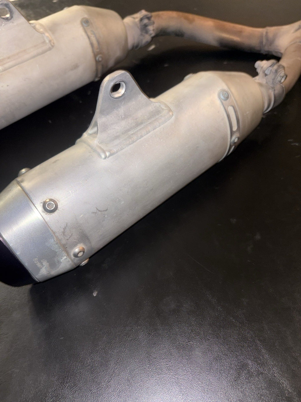 2006-2009 CRF250R OEM Exhaust Mid Y Pipe Dual Muffler Silencer Tail Slip On