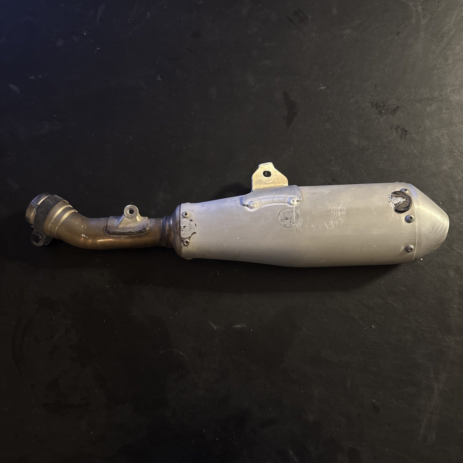 2019 HONDA CRF450R OEM LEFT MUFFLER EXHAUST SILENCER SLIP ON PIPE
