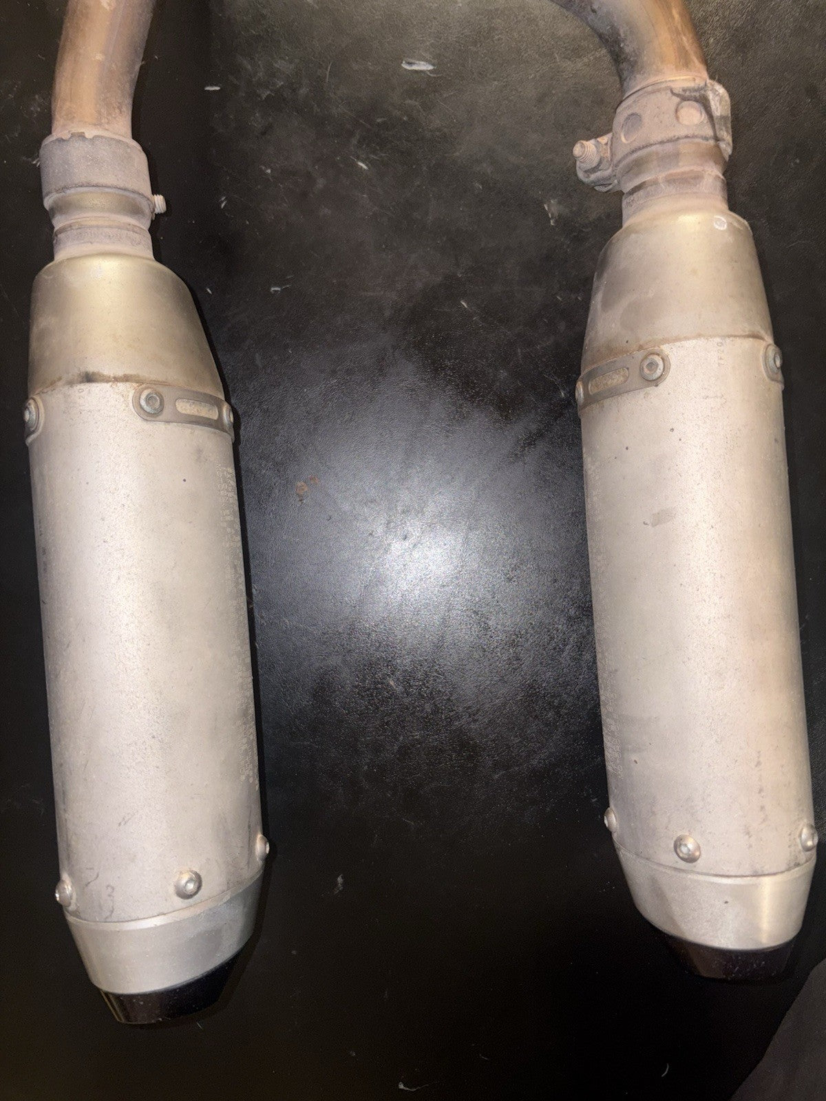 2006-2009 CRF250R OEM Exhaust Mid Y Pipe Dual Muffler Silencer Tail Slip On