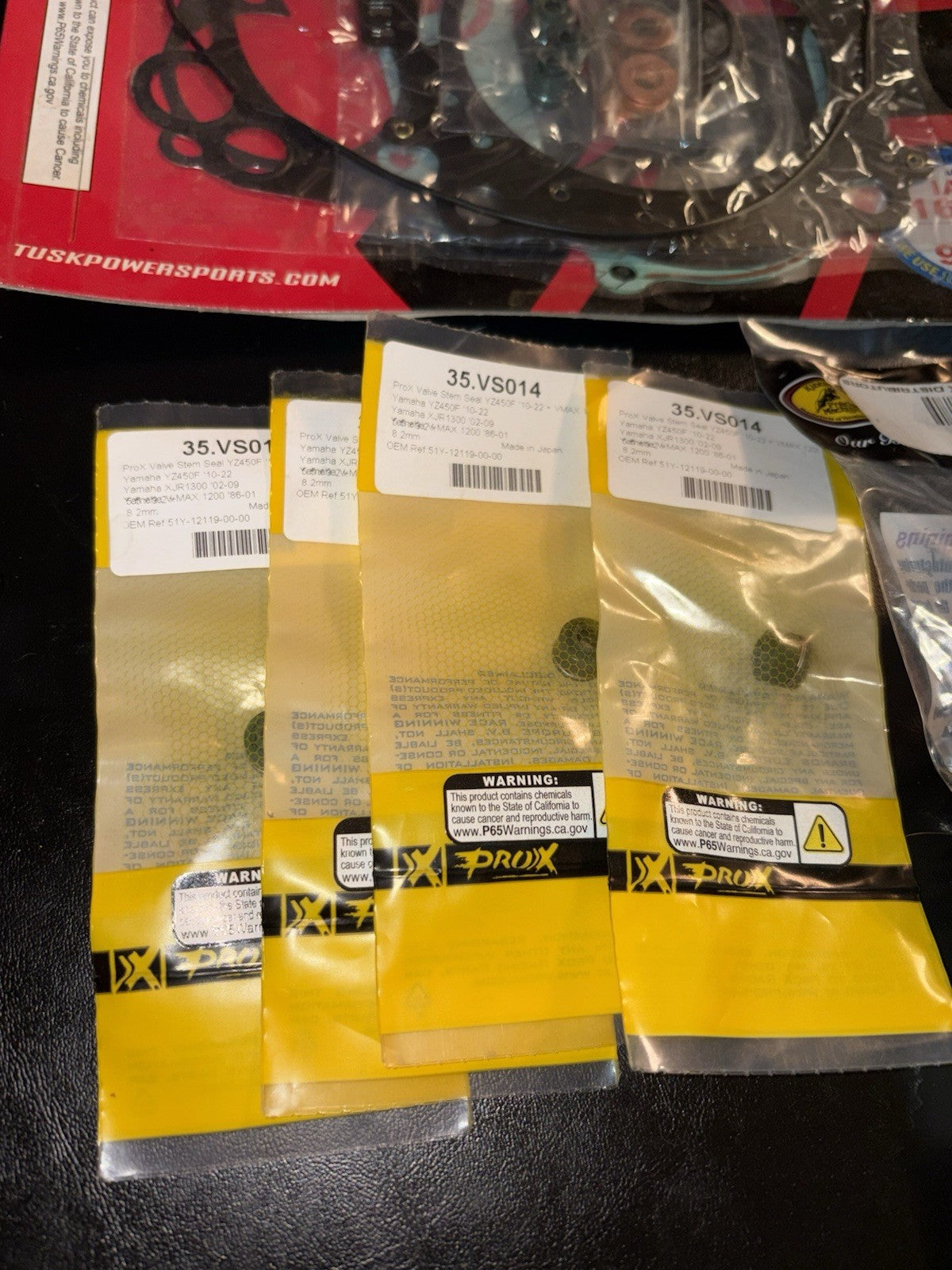 2018 Yamaha Yz450f Engine Top End Rebuild Kit Valves Seals Piston Rings Gaskets