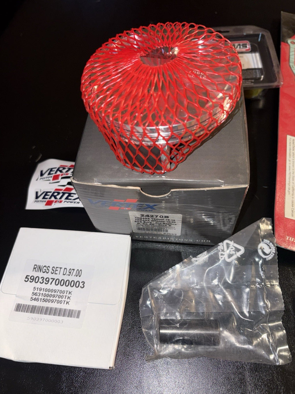 2018 Yamaha Yz450f Engine Top End Rebuild Kit Valves Seals Piston Rings Gaskets
