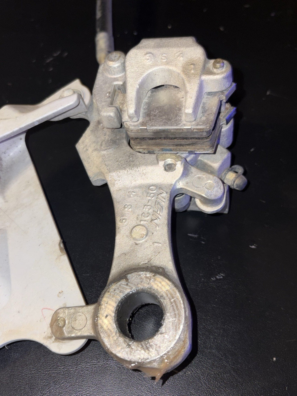 2006 - 2008 Yamaha YZ450F OEM Rear Brakes Assembly Caliper Master Cylinder Line