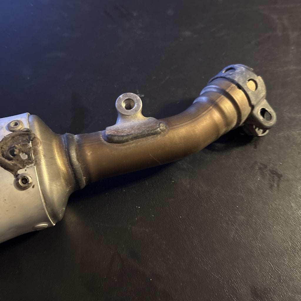 2019 HONDA CRF450R OEM RIGHT MUFFLER EXHAUST SILENCER SLIP ON PIPE