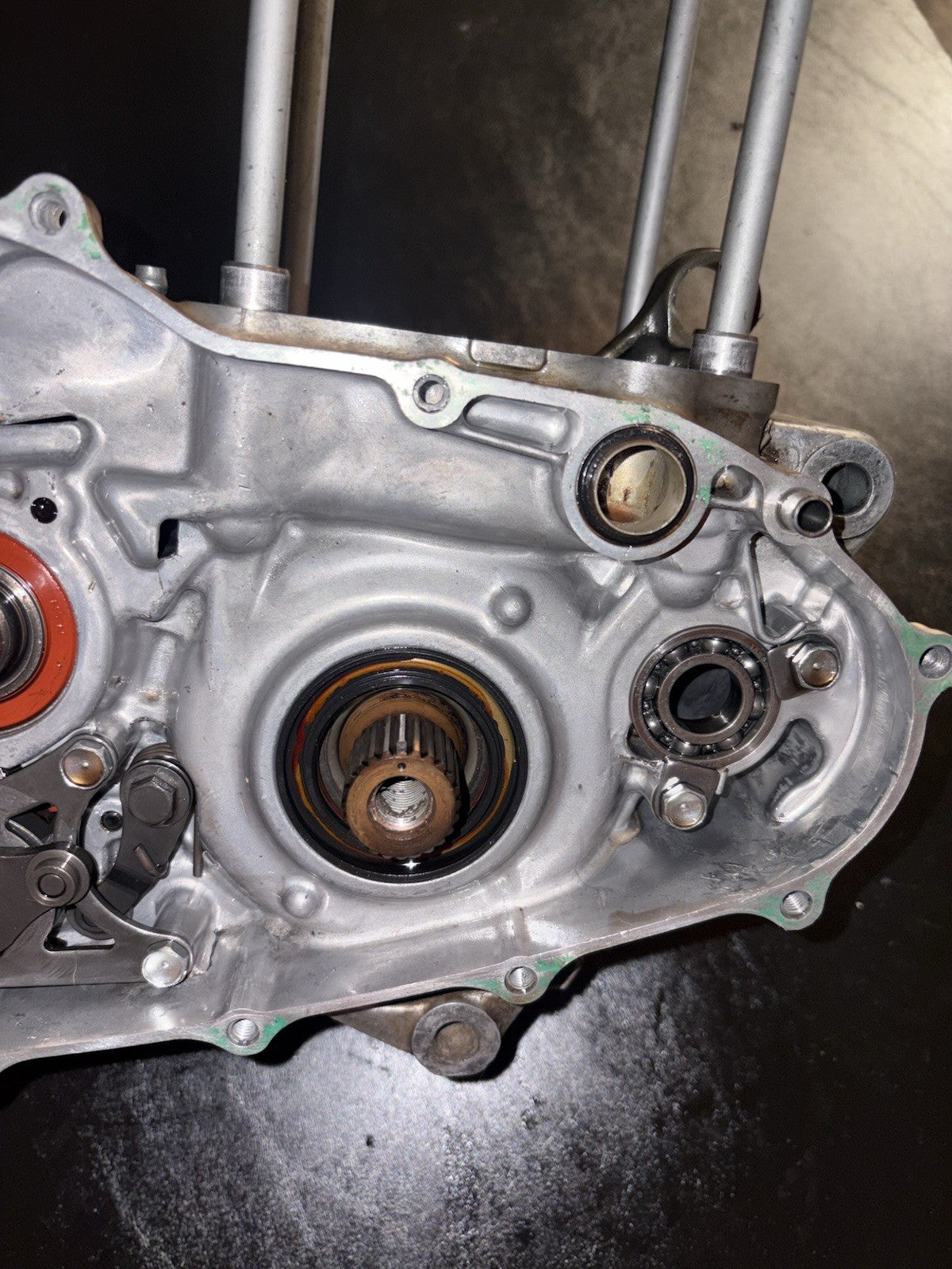 2008 Honda CRF450R Engine Transmission Bottom End Crankcase Crank Case Block Box