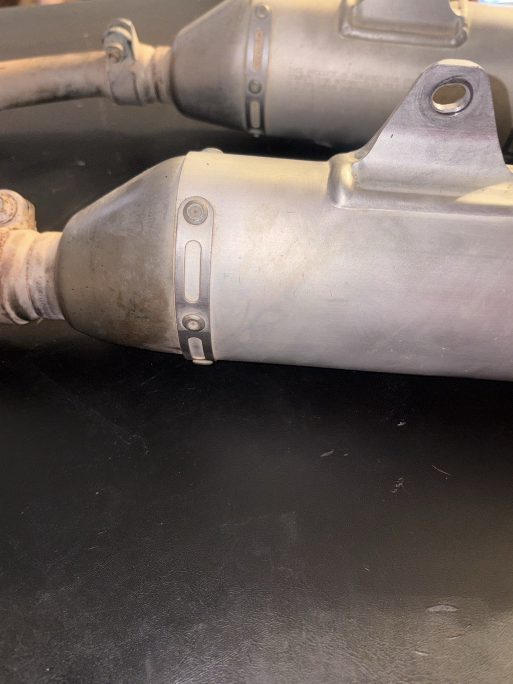 2006-2009 CRF250R OEM Exhaust Mid Y Pipe Dual Muffler Silencer Tail Slip On