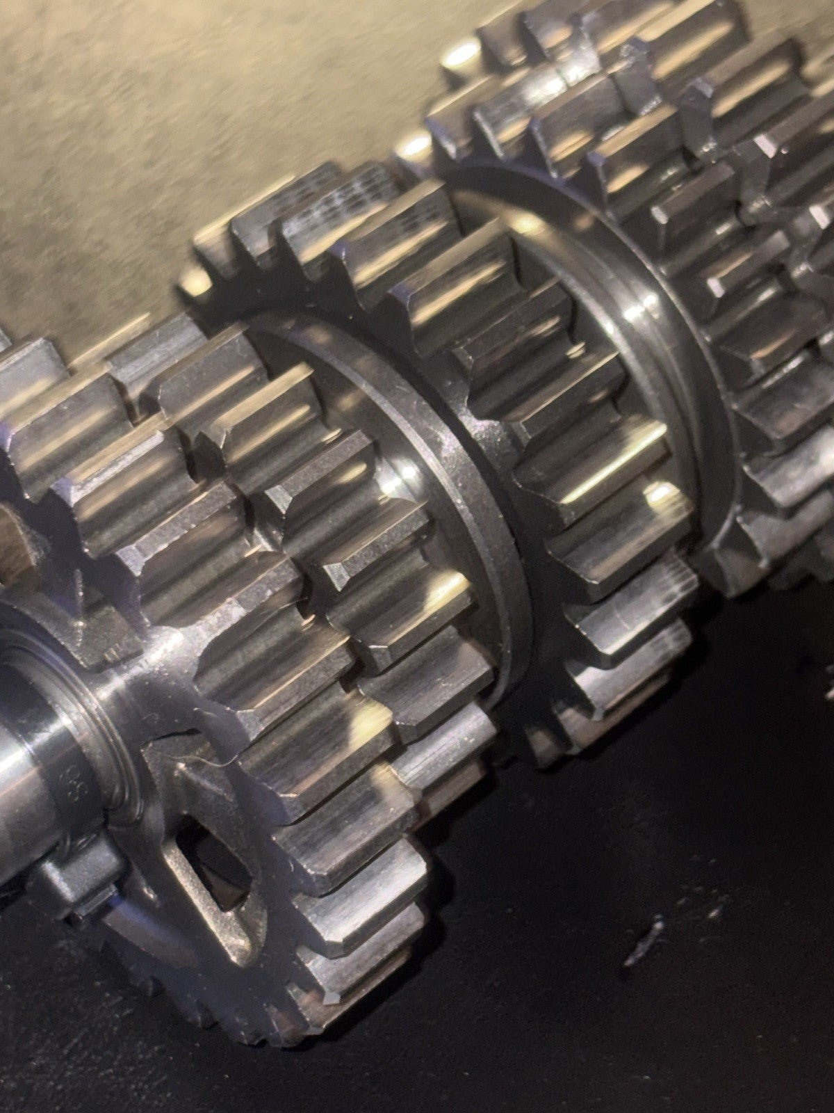 2000 Honda CR250R Transmission Countershaft Counter Shaft Gears Gear Complete