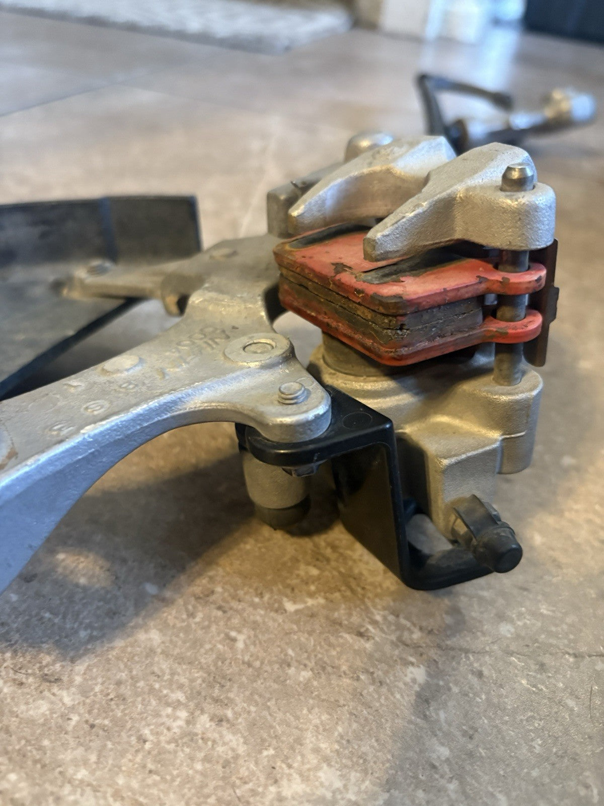 2009 Kx450f OEM Rear Back Brake Assembly Master Cylinder Caliper Line Mount