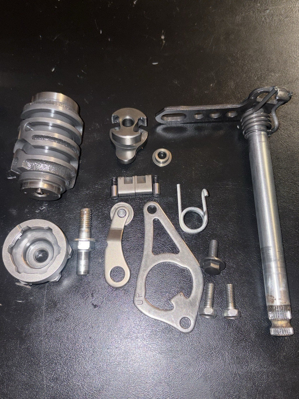 2008 HONDA CRF250R OEM TRANSMISSION GEARBOX SHIFT MECHANISM FORKS SHAFT ASSEMBLY