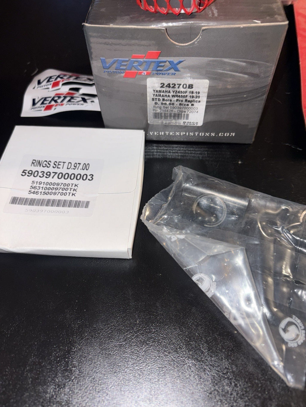 2018 Yamaha Yz450f Engine Top End Rebuild Kit Valves Seals Piston Rings Gaskets