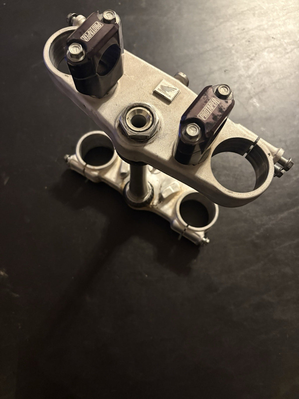 2003 Honda Cr250 Top Bottom Triple Tree Clamp Steering Stem Pro Taper Bar Clamps