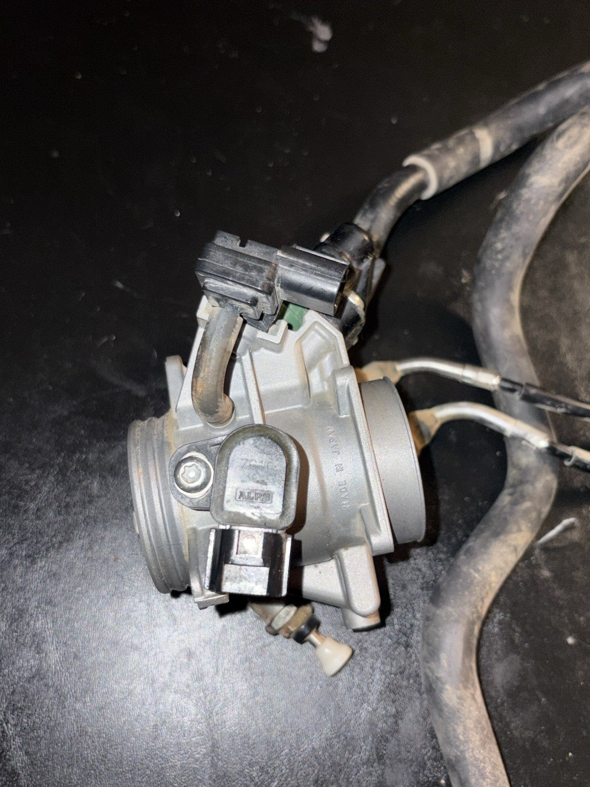 2012 Yamaha Yz450f  OEM Mikuni Throttle Body Fuel Injector Efi Cables Assembly