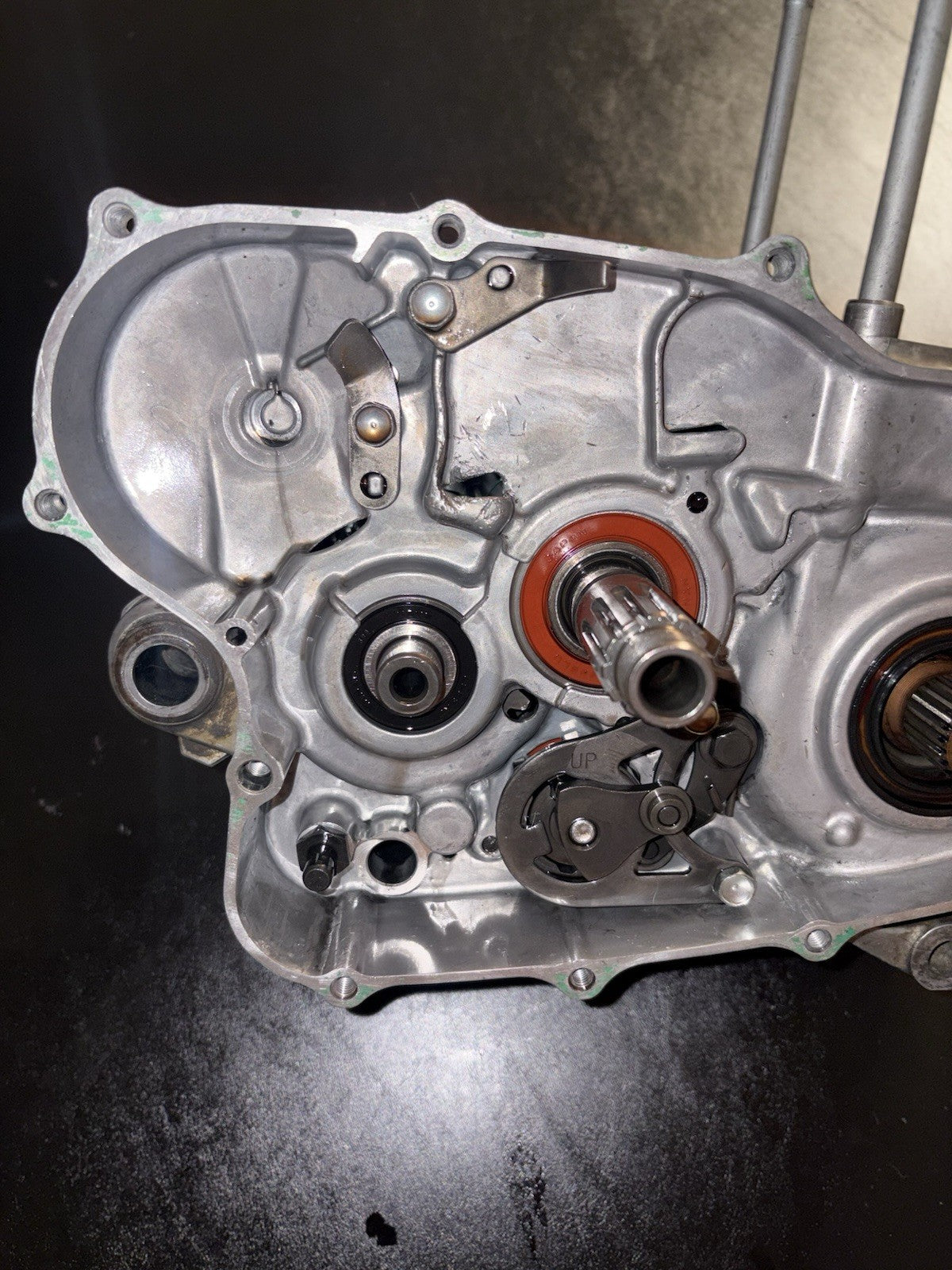 2008 Honda CRF450R Engine Transmission Bottom End Crankcase Crank Case Block Box