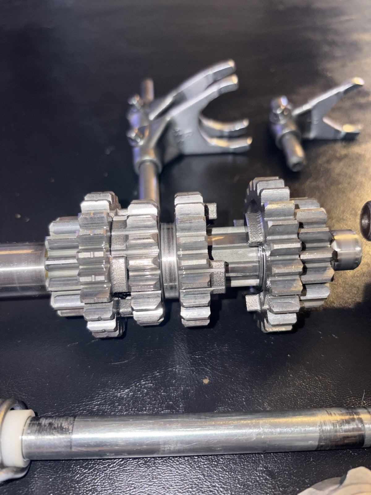 00-01 2000 YZ125 YZ 125 OEM Transmission Axle Shaft Gears Gearbox Shift Assembly