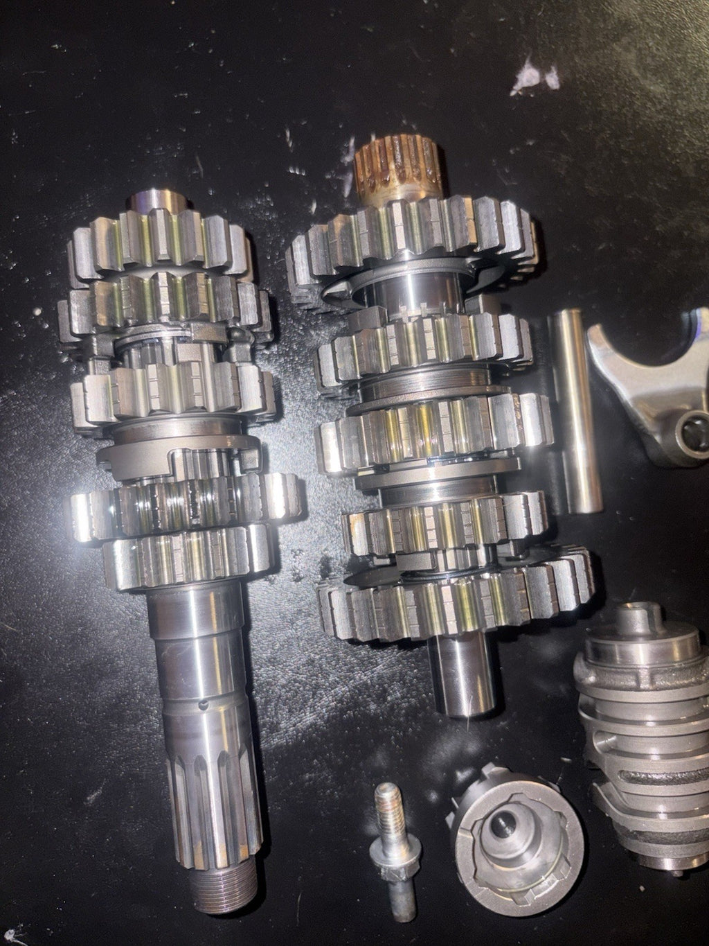 2008 08 Honda Crf450r 450r Transmission Tranny Gears Shaft Drum Shift Assembly