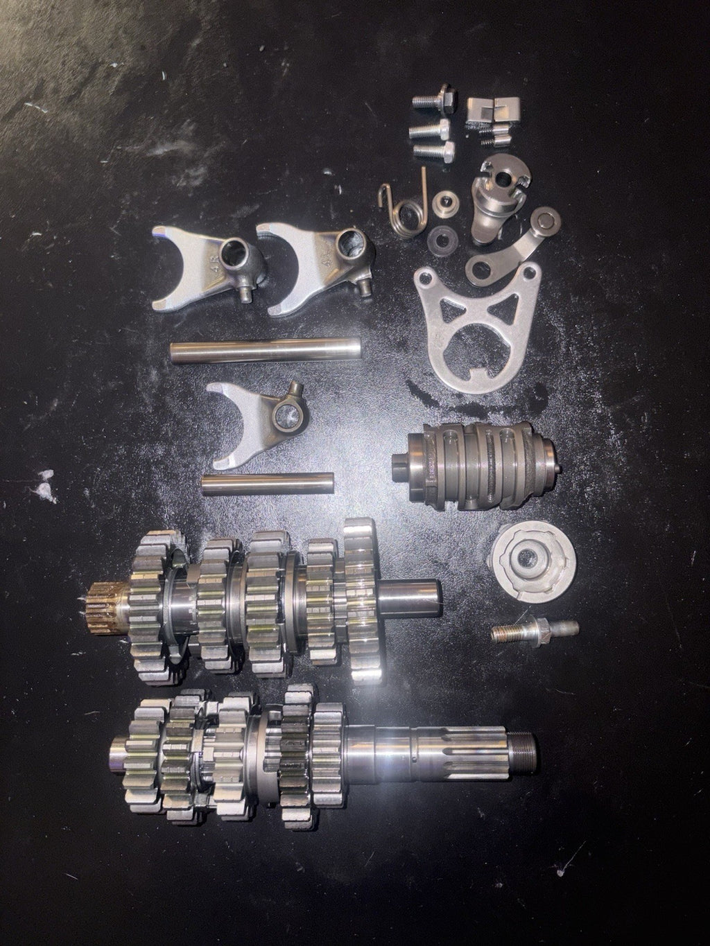 2008 08 Honda Crf450r 450r Transmission Tranny Gears Shaft Drum Shift Assembly