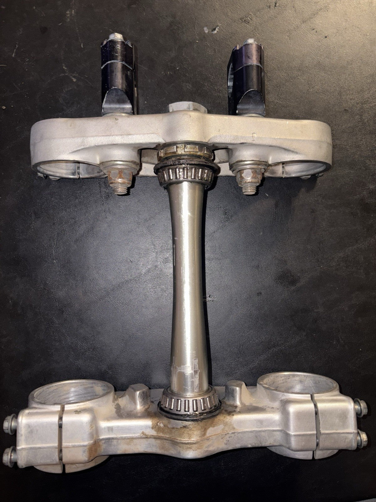 2003 Honda Cr250 Top Bottom Triple Tree Clamp Steering Stem Pro Taper Bar Clamps