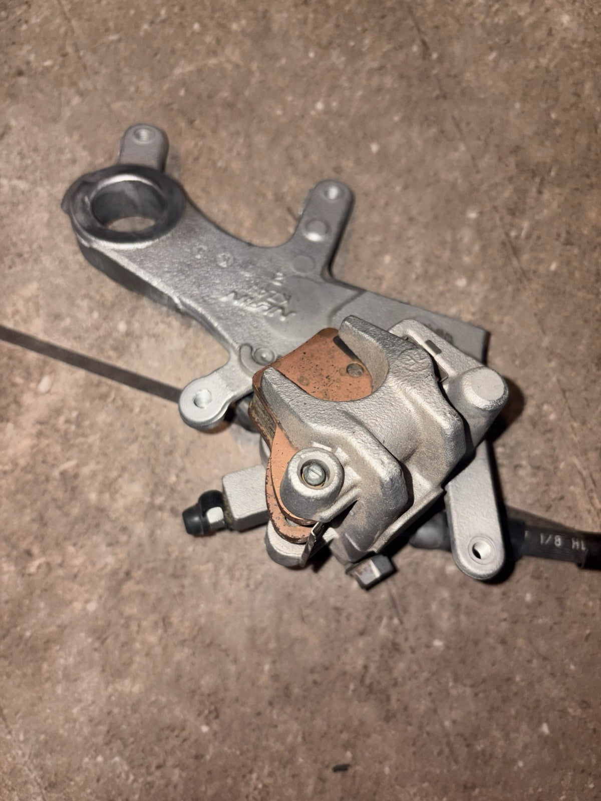 2005 Honda Crf250r OEM Rear Brake Assembly Master Cylinder Caliper Line