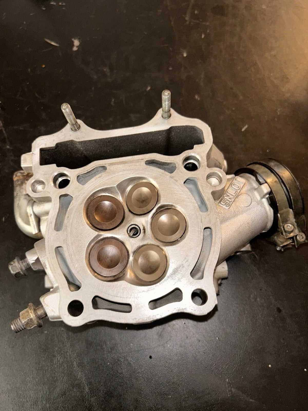 2004 Yamaha Yz250f OEM Cylinder Head Complete Valves Valve Train Assembly Top