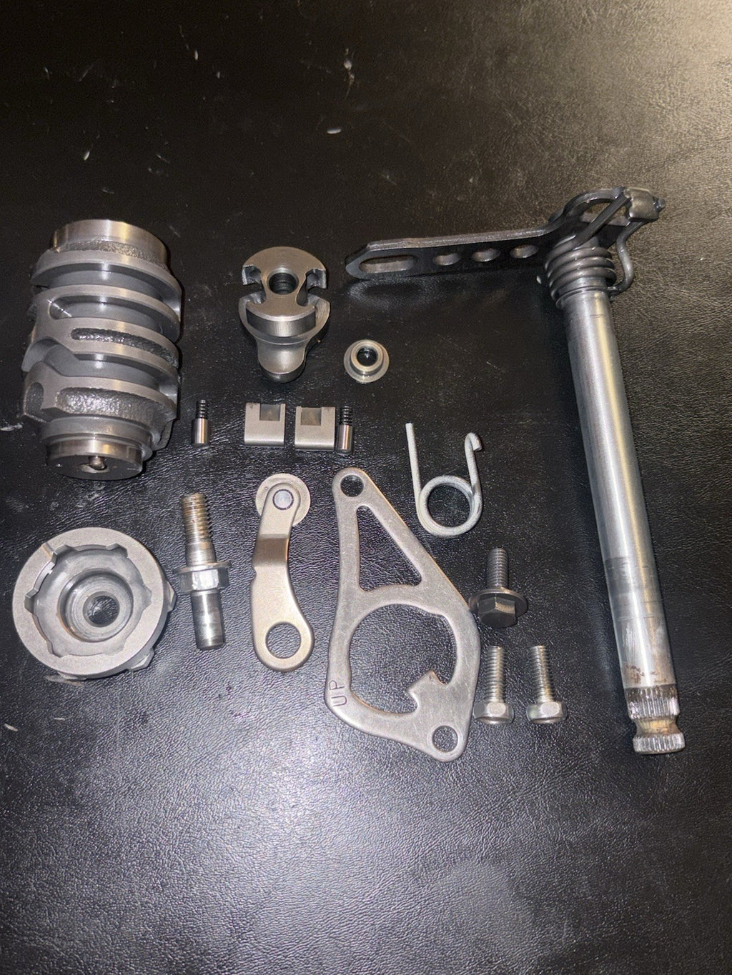 2008 HONDA CRF250R OEM TRANSMISSION GEARBOX SHIFT MECHANISM FORKS SHAFT ASSEMBLY