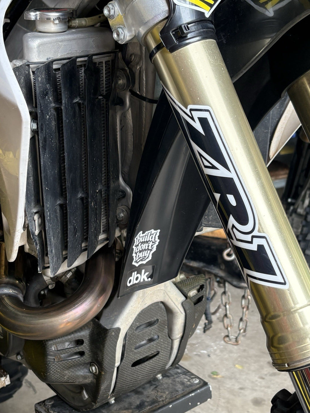 “Build Don’t Buy” Dirtbike Parts Moto Brand Sticker Packs Vinyl Waterproof (6pc)