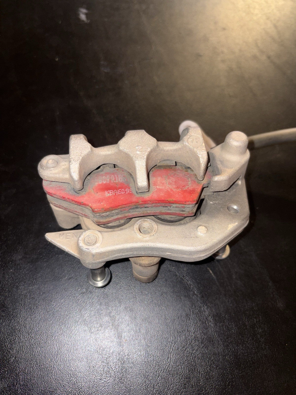 2008 HONDA CRF450R OEM NISSIN REAR BACK BRAKE CALIPER MASTER CYLINDER ASSEMBLY