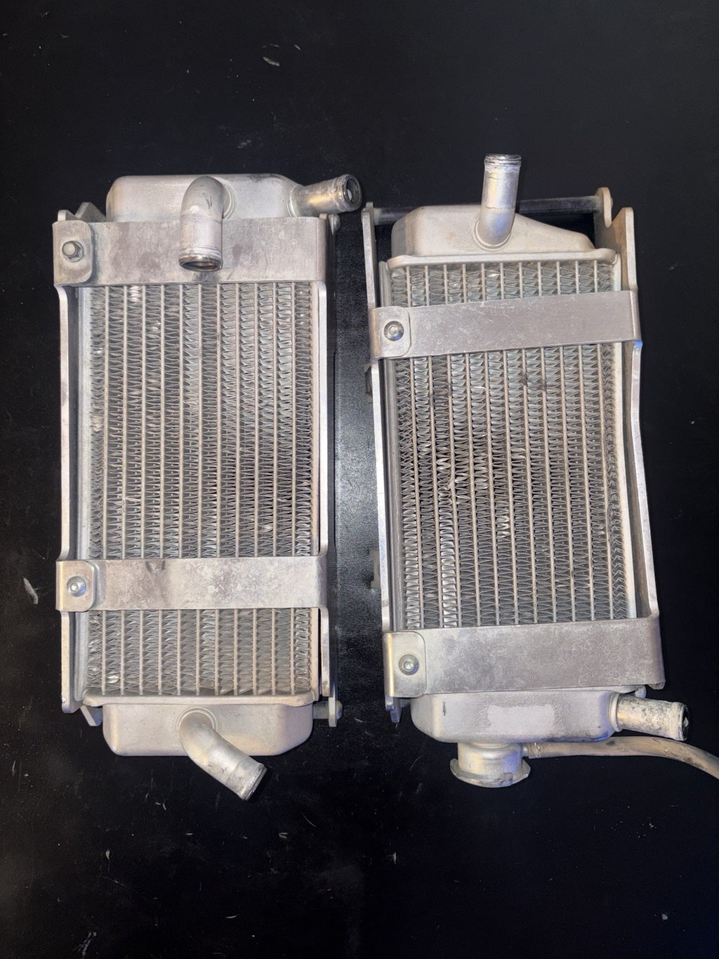 2005-2008 Honda Crf450r Radiators Moose Racing Rad Braces Set Pair